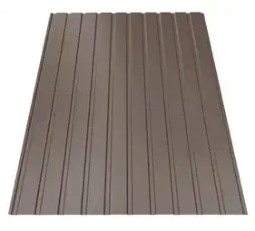 Профнастил Будсервіс Т-07 Pladur wrinkle mat Thyssen krupp 0.50 mm RAL 8019 Коричневий