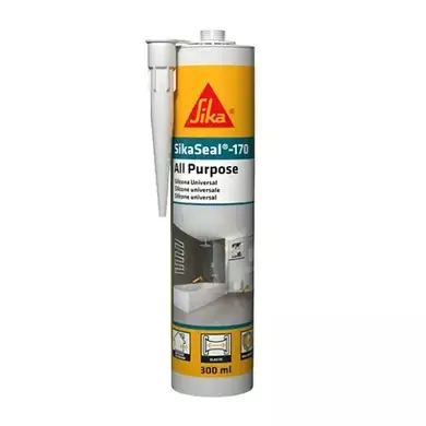 Многоцелевой силиконовый герметик Sika Sikaseal-170 All Purpose 300 мл, бесцветный