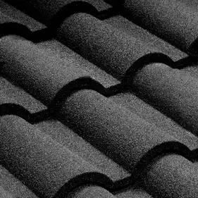 Композитная черепица QueenTile Verona Black Grey