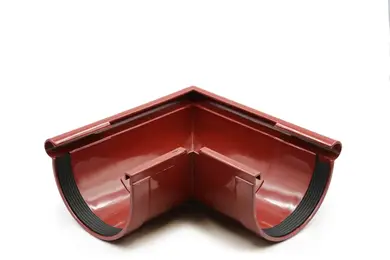 Кут ринви зовнішній RainWay система 130/100, 90° RAL 3004 Червоний