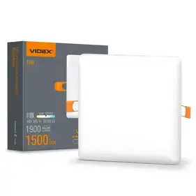 LED светильник Videx безрамочный квадратный 15W 4100K (VL-DLFS-154)
