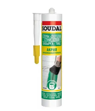 Герметик акриловый Soudal 280мл белый