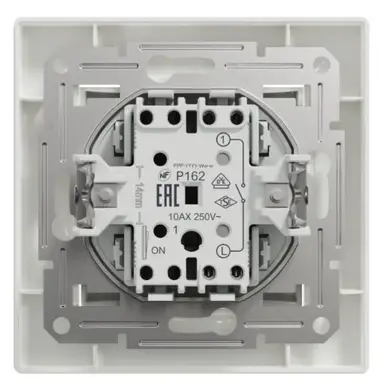 Вимикач Schneider Electric 1-кл. внутр. "ASFORA" бiлий (C1) 