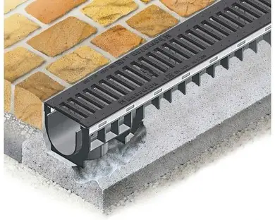 Решітка HUARATON Recyfix Standard 100 чавунна щілинна (щілина 14 мм), KTL, кл. C250, 0.5м.п.