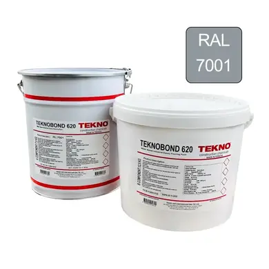 Эпоксидная краска паропроницаемая для бетонных полов TEKNO Teknobond 620 Комплект (А+В) 20 кг RAL 7001 Светло-серый