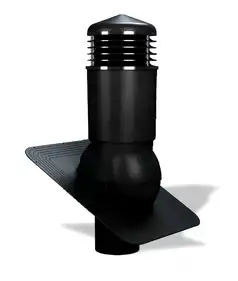 Вентиляційний вихід утеплений для бітумної черепиці Wirplast WiroVent STANDARD PLUS K81 Ø125/500 мм чорний