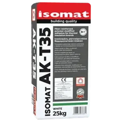 Полімерцементний клей для теплоізоляційних плит Isomat ISOMAT AK-T35 Fine Grained 25 кг, сірий