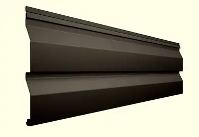 Сайдинг металлический Tile матполиэстер U.S.Steel 0,45мм RAL 8019 Коричневый