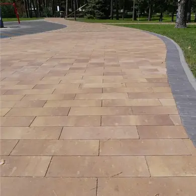 Тротуарна плитка Золотий Мандарин Паркет 60 Савона б/ф 450х150 мм