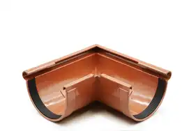 Угол желоба внешний RainWay система 90/75, 90° RAL 8004 Кирпичный