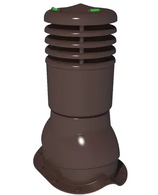 Вентиляційний вихід Krono-Plast KBNO Ø150 для металочерепиці  ізольований темно-коричневий