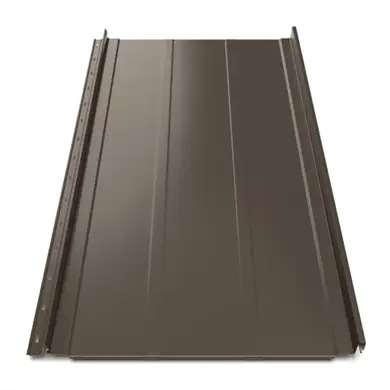 Клікфальц Tilе "Трапеція" поліестер SeAH 0.45 mm RAL 8019 Коричневий