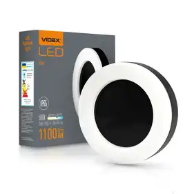 LED світильник ART IP65 круглий Videx 15W 5000K Black (VL-BHFR-155B)