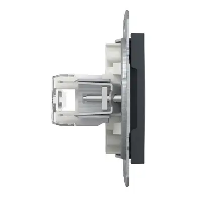 Розетка Schneider Electric комп. RJ-45 кат.6 UTP внутр. "ASFORA" без рамки антрацит (C3) 