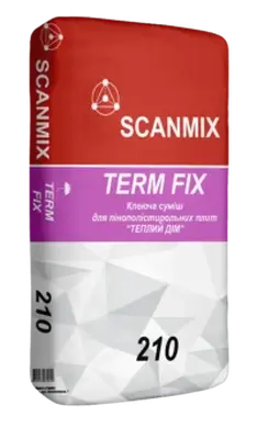 Суміш для приклеювання мін. вати та пінополисторольних плит SCANMIX TERM FIX 210 25 кг