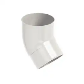 Колено Galeco PVC система 130/100 45° RAL 9010 Белый