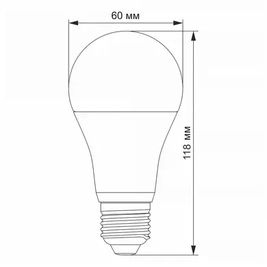 LED лампа Videx A60h 11.8W E27 4100K (VL-A60h-11274)