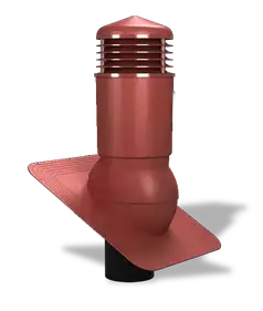 Вентиляційний вихід утеплений для бітумної черепиці Wirplast WiroVent STANDARD PLUS K81 Ø125/500 мм червоний
