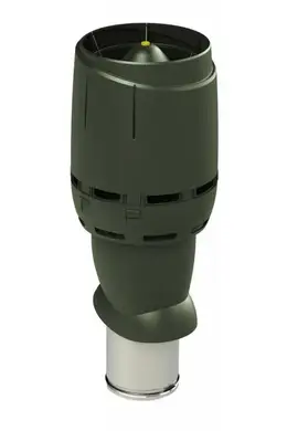 Вентиляционный выход VILPE 160/ИЗ/500 Flow с колпаком зеленый