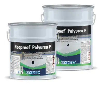 Гидроизоляционное покрытие NEOTEX Neoproof Polyurea F Комплект (A+B) 19 кг белый RAL 9003