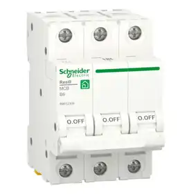 Автоматичний вимикач Schneider Electric 3-п. RESI9 6A В (6kA) (C2)