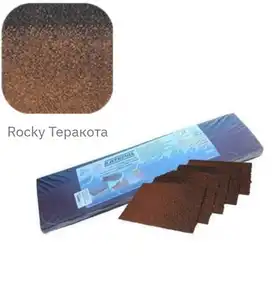 Битумная черепица Katepal Плитка конек/карниз Rocky Терракота