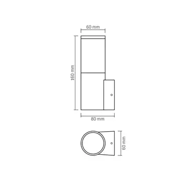 LED Светильник архитектурный AR09061B IP54 Videx GU10 (VL-AR091B)