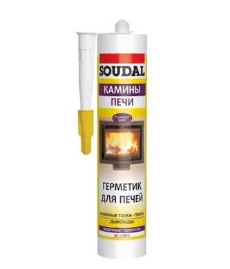 Герметик для камінів, печей Soudal CALOFER /t<1500/ 280мл