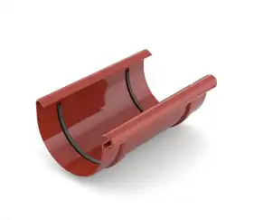 Муфта желоба BRYZA система 125/90 Красный RAL 3011 (62-033) 