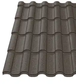Металлочерепица Будсервис "Венера 15" Relief iceCrystal mat Thyssen krupp 0.50 mm RAL 8019 Коричневый