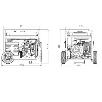 Генератор бензиновый GENERGY TURBO 5500 E 4,5кВт