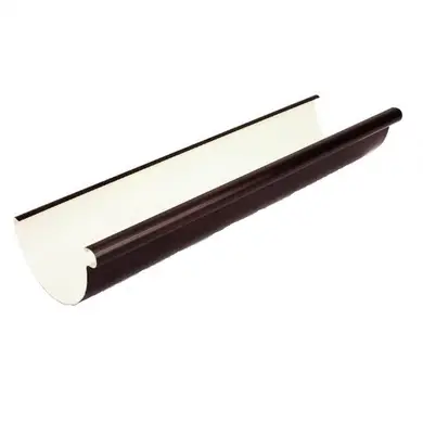 Желоб Galeco PVC система 150/100, 4  м.п. RAL 8019 Темно-коричневый
