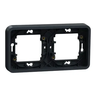Рамка Schneider Electric 2-х кратна IP55 "MUREVA S" чорна (C2) 