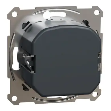 Димер поворотний ЛЕД Schneider Electric RC 3-370 Вт,  "ASFORA" сталь 