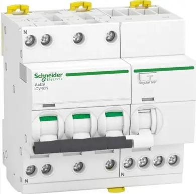 Диференційний вимикач Schneider Electric iCV40 3p+N 16A С 30mA (C3) 
