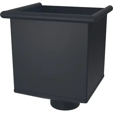 Лійка квадратна (водозбірник), 400/120 Zambelli Robust система 192/120 RAL 7016 Антрацит