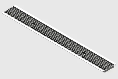 Решітка DN100 Vodaland Base A15 сталева оцинкована чарункова ADA