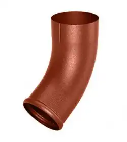 Коліно 60° Flamingo система 125/90 RAL 8004 Цегляний