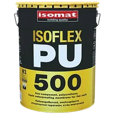 Поліуретанова рідка гідроізоляційна мембрана Isomat ISOFLEX-PU 500 1 кг, сірий