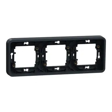 Рамка Schneider Electric 3-х кратная IP55 "MUREVA S" черная (C3) 