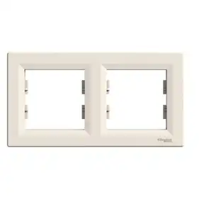 Рамка Schneider Electric 2-х кратная "ASFORA" сл.к. (C1) 