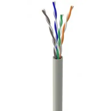 Кабель ЗЗЦМ UTP cat.5e AWG 4х2х0,51 350МГц (бухта 305м) КПВ-ВП серый
