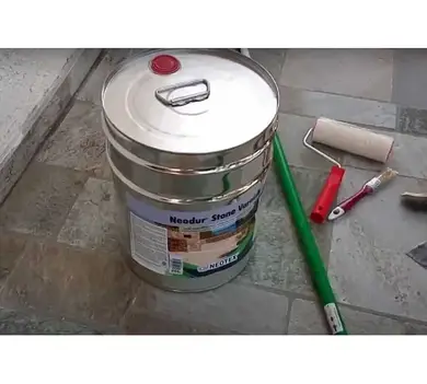 Прозрачный акриловый лак NEOTEX Neodur Stone Varnish банка 4 л