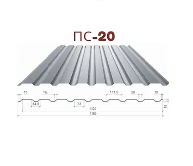 Профнастил GOOD ROOF ПС-20 Zn Україна/Туреччина 0,48-0,50 мм