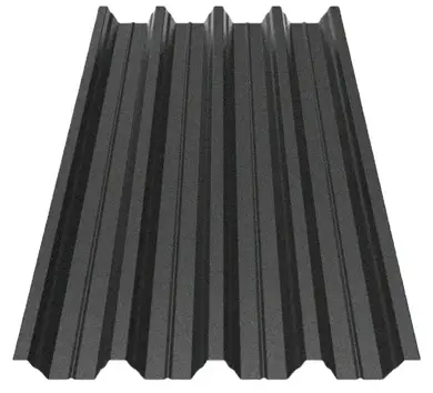 Профнастил Будсервіс Т-57 Relief iceCrystal mat Thyssen krupp 0.50 mm RAL 9005 Чорний