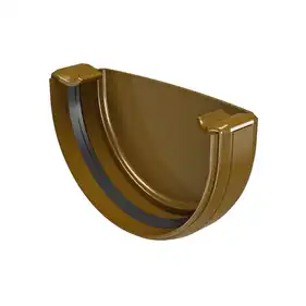Заглушка ринви Regenau система 125/100 RAL 8017 Коричневий