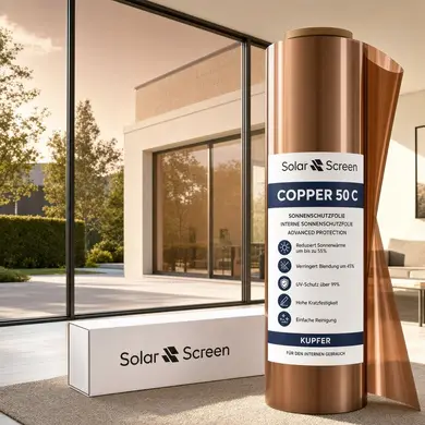 Зеркальная солнцезащитная пленка Solar Screen Copper 50 C (30.5 м/1.524 м/60 мкм)