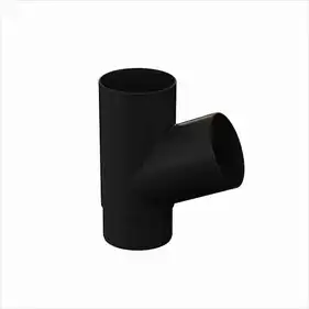 Трійник Galeco PVC система 110/80 67° RAL 9005 Чорний