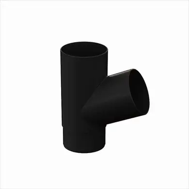 Трійник Galeco PVC система 110/80 67° RAL 9005 Чорний