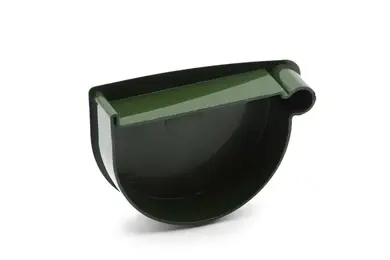 Заглушка воронки правая RainWay система 90/75 RAL 6009 Зеленый